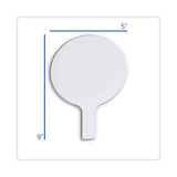 Dry Erase Paddle, 9 X 5, White, 12-pack