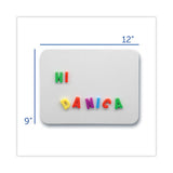 Magnetic Dry Erase Board Set, 12 X 9, White, Black Markers, 12-pack