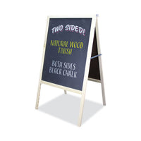 Black Chalkboard Marquee Board. 24 X 42, Natural Wood Frame