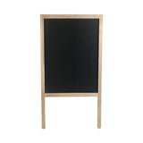 Black Chalkboard Marquee Board. 24 X 42, Natural Wood Frame