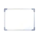 Dual-sided Desktop Dry Erase Board, 18 X 12, White Surface With Aluminum Frame