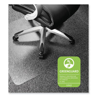 Cleartex Ultimat Polycarbonate Chair Mat For Low-medium Pile Carpet, 35 X 47, Clear