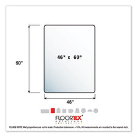 Cleartex Megamat Heavy-duty Polycarbonate Mat For Hard Floor-all Carpet, 46 X 60, Clear