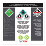 Cleartex Megamat Heavy-duty Polycarbonate Mat For Hard Floor-all Carpet, 46 X 60, Clear