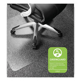 Cleartex Ultimat Polycarbonate Chair Mat For Low-medium Pile Carpet, 48 X 53, Clear