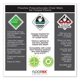 Cleartex Ultimat Polycarbonate Chair Mat For Low-medium Pile Carpet, 48 X 53, Clear