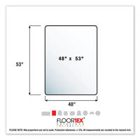 Cleartex Ultimat Polycarbonate Chair Mat For Low-medium Pile Carpet, 48 X 53, Clear
