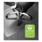 Cleartex Ultimat Polycarbonate Chair Mat For Low-medium Pile Carpet, 48 X 53, Clear