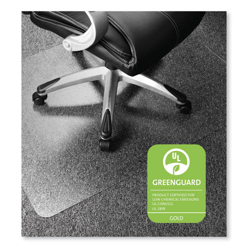 Cleartex Ultimat Polycarbonate Chair Mat For Low-medium Pile Carpet, 48 X 53, Clear