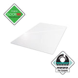 Cleartex Ultimat Polycarbonate Chair Mat For High Pile Carpets, 60 X 48, Clear