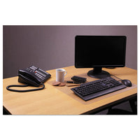 Desktex Polycarbonate Anti-slip Desk Mat, 22" X 17", Clear