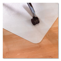 Ecotex Polypropylene Anti-slip Foldable Chair Mat For Hard Floors, 35 X 46, Translucent