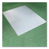 Ecotex Polypropylene Rectangular Chair Mat For Carpets, 29 X 46, Translucent