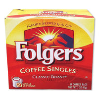 Coffee Filter Packs, Classic Roast, 0.16 Oz, 19-pack