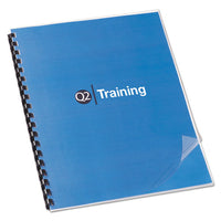 Clear View Presentation Binding System Cover, 11 X 8 1-2, Clear, 100-box