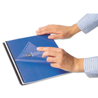 Proclick Pre-punched Clear Binding System Cover, Letter, 25-pack