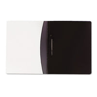 Report Cover W-hidden Swing Clip, Letter Size, Black