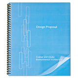 Proclick Pre-punched Presentation Covers, 11 X 8 1-2, Black, 25-pack