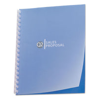 Design View Presentation Binding System Covers, 11 X 8 1-2, Frost, 25-pack