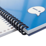 Proclick Easy Edit Spines, 5-16" Diameter, 45 Sheet Capacity, Black, 25-pack
