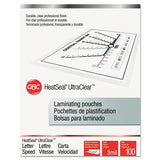 Ultraclear Thermal Laminating Pouches, 3 Mil, 9" X 11.5", Gloss Clear, 100-box
