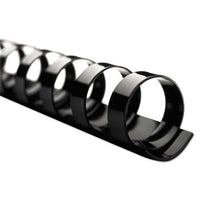 Combbind Standard Spines, 3-4" Diameter, 160 Sheet Capacity, Black, 100-box