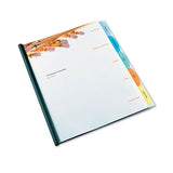 Polypropylene View-tab Report Cover, Binding Bar, Letter, Holds 20 Pages, Clear