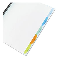 Polypropylene View-tab Report Cover, Binding Bar, Letter, Holds 20 Pages, Clear