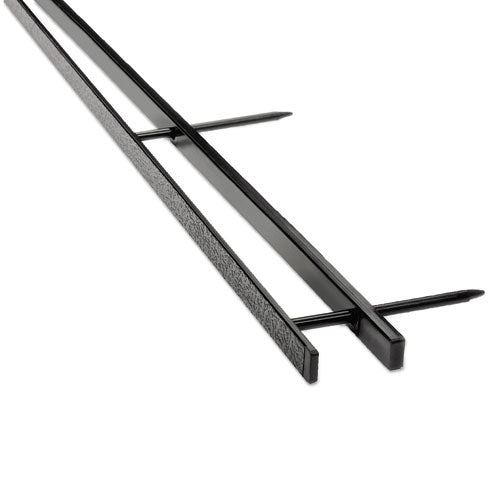 Velobind Reclosable Spines, 200 Sheet Capacity, Black, 25-pack