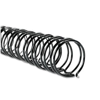 Wirebind Spines, 3-8" Diameter, 85 Sheet Capacity, Black, 100-box