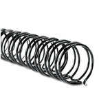 Wirebind Spines, 3-8" Diameter, 85 Sheet Capacity, Black, 100-box