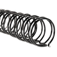 Wirebind Spines, 3-8" Diameter, 85 Sheet Capacity, Black, 100-box