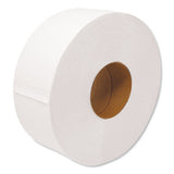 Jrt Jumbo Bath Tissue, Septic Safe, 2-ply, White, 12" Diameter, 1,378 Ft Length, 6-carton