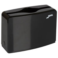 Countertop Folded Towel Dispenser, 10.63 X 7.28 X 4.53, Black