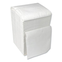 Cocktail Napkins, 1-ply, 9w X 9d, White, 500-pack, 8 Packs-carton