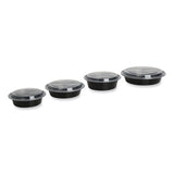 Food Container, 24 Oz, 7.28 X 7.28 X 1.96, Black/clear, Plastic, 150/carton