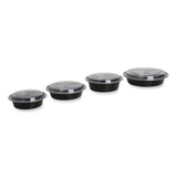 Food Container, 32 Oz, 7.28 X 7.28 X 2.55, Black/clear, Plastic, 150/carton