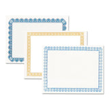 Parchment Paper Certificates, 8-1-2 X 11, Blue Royalty Border, 50-pack