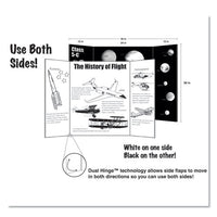 Too Cool Tri-fold Poster Board, 36 X 48, Black-white, 6-pk