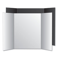 Too Cool Tri-fold Poster Board, 24 X 36, White-white