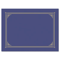 Certificate-document Cover, 12 1-2 X 9 3-4, Metallic Blue, 6-pack