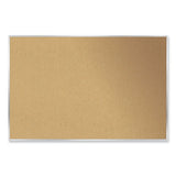 Aluminum-frame Natural Corkboard, 46.5 X 36, Tan Surface, Satin Aluminum Frame, Ships In 7-10 Business Days