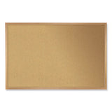 Natural Cork Bulletin Board With Frame, 46.5 X 36, Tan Surface, Natural Oak Frame, Ships In 7-10 Business Days