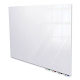 Aria Low Profile Magnetic Glass Whiteboard, 36 X 24, White Surface, Ships In 7-10 Business Days