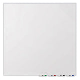 Aria Low Profile Magnetic Glass Whiteboard, 60 X 36, White Surface, Ships In 7-10 Business Days