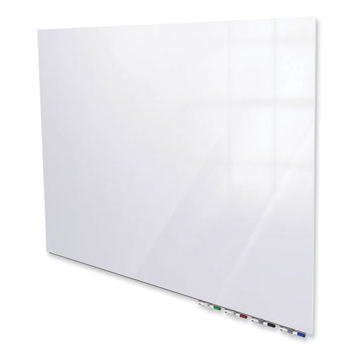 Aria Low Profile Magnetic Glass Whiteboard, 96 X 48, White Surface, Ships In 7-10 Business Days