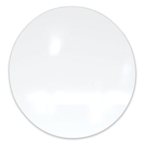 Coda Low Profile Circular Magnetic Glassboard, 36 Diameter, White Surface, Ships In 7-10 Business Days