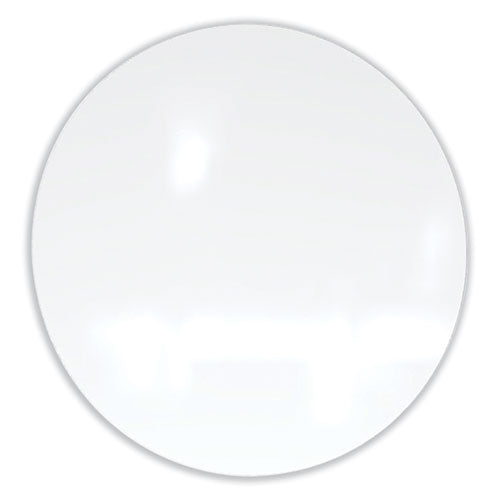 Coda Low Profile Circular Magnetic Glassboard, 48 Diameter, White Surface, Ships In 7-10 Business Days