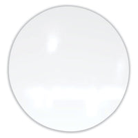 Coda Low Profile Circular Non-magnetic Glassboard, 24 Diameter, White Surface, Ships In 7-10 Business Days