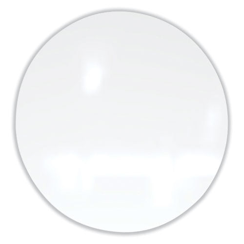 Coda Low Profile Circular Non-magnetic Glassboard, 24 Diameter, White Surface, Ships In 7-10 Business Days